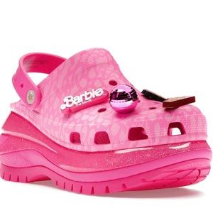 BRAND NEW !! Croc x Barbie Mega Crush Platform Clog . (SIZE: 7)